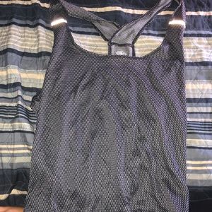 Black running tank top